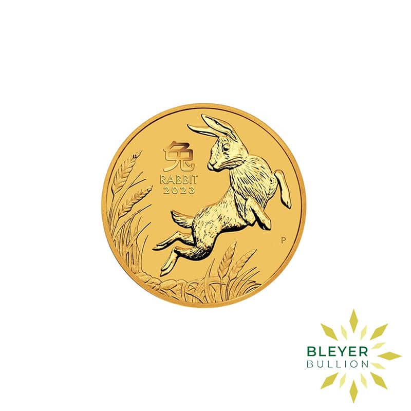 1/4oz Gold Australian Lunar Rabbit Coin, 2023