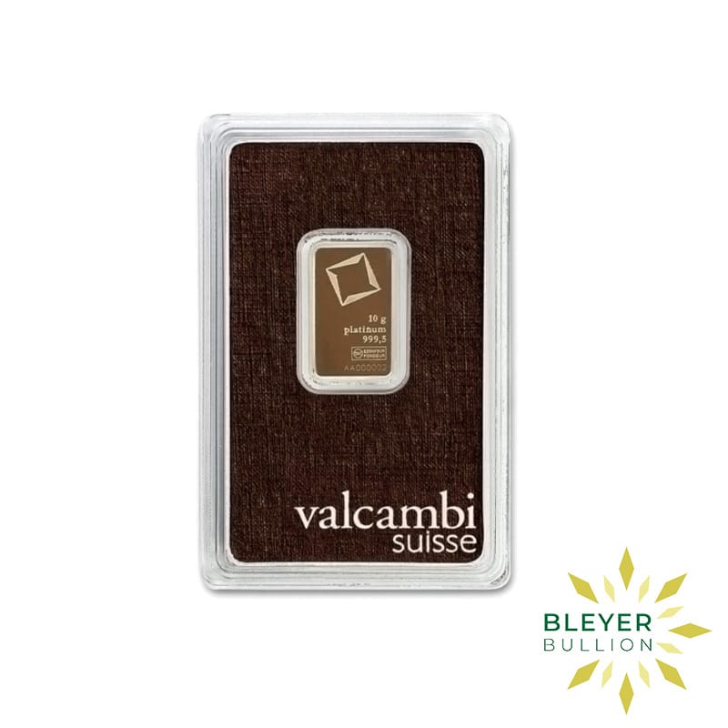 10g Platinum Valcambi Minted Bar