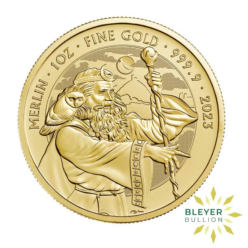 1oz Gold UK Merlin Coin, 2023