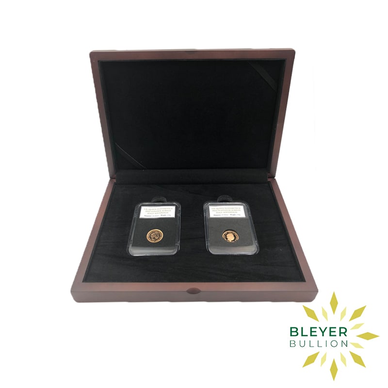 UK Queen Elizabeth II Platinum Jubilee Half Sovereign Pair, 2022 (Pre-owned)