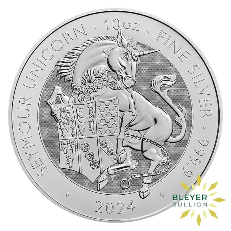 10oz Silver Tudor Beasts Seymour Unicorn Coin, 2024