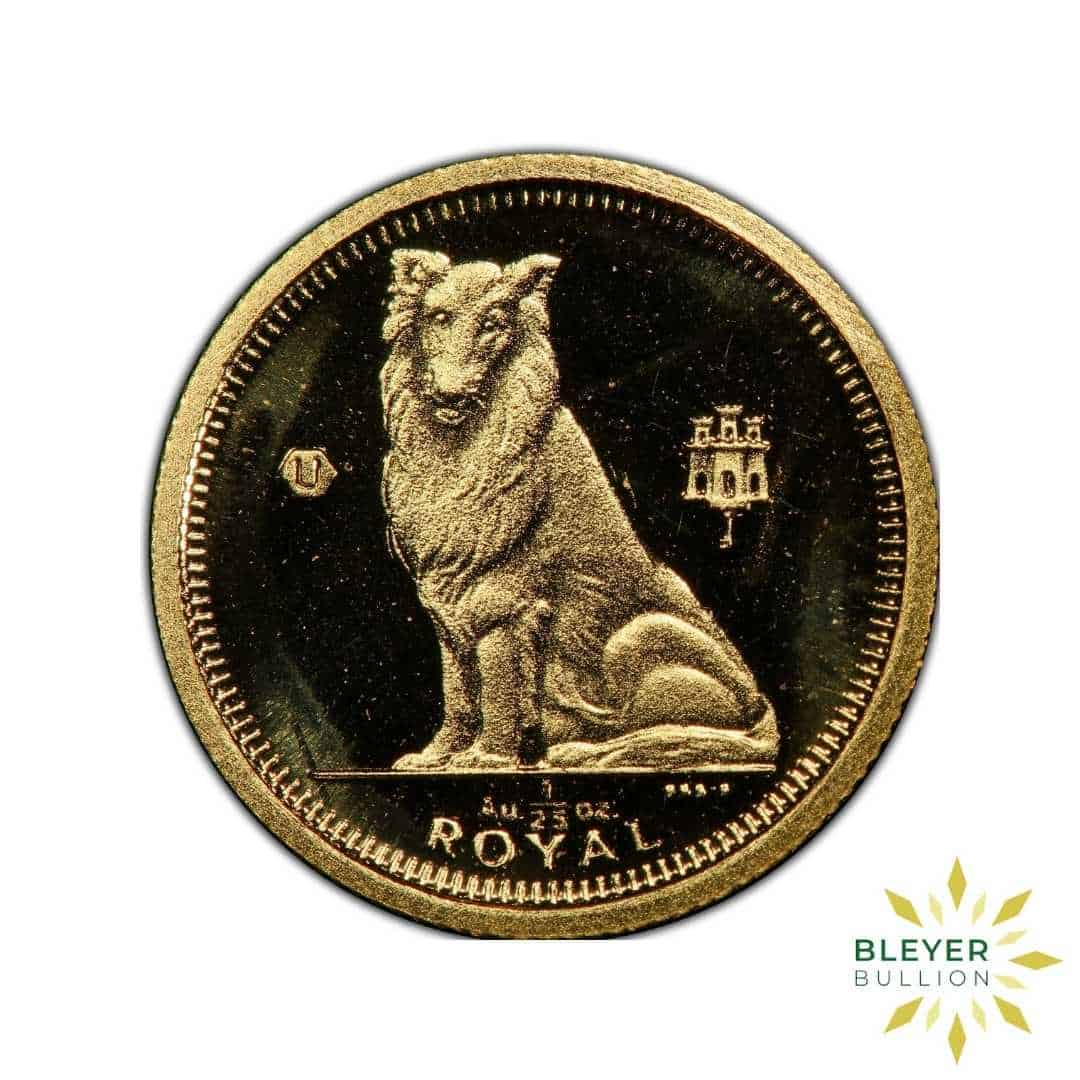 1/25oz Gold Gibraltar Royal Collie, 1995