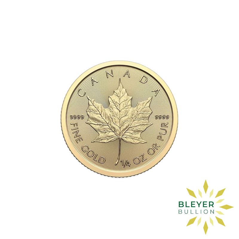 1/4oz Gold Canadian Maple Leaf Coin, 2024