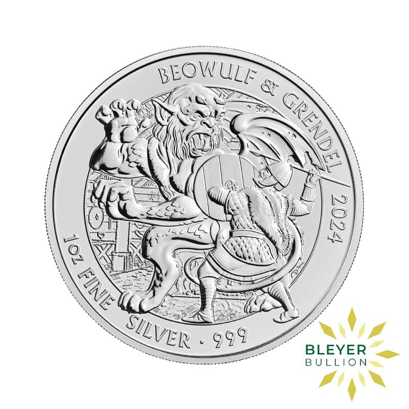1oz Silver Beowulf & Grendel Coin, 2024 (Poor Quality)
