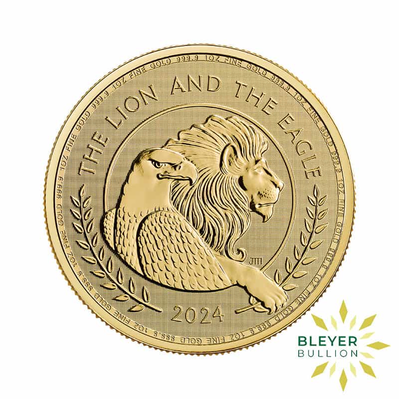 1oz Gold Lion and Eagle Coin, 2024