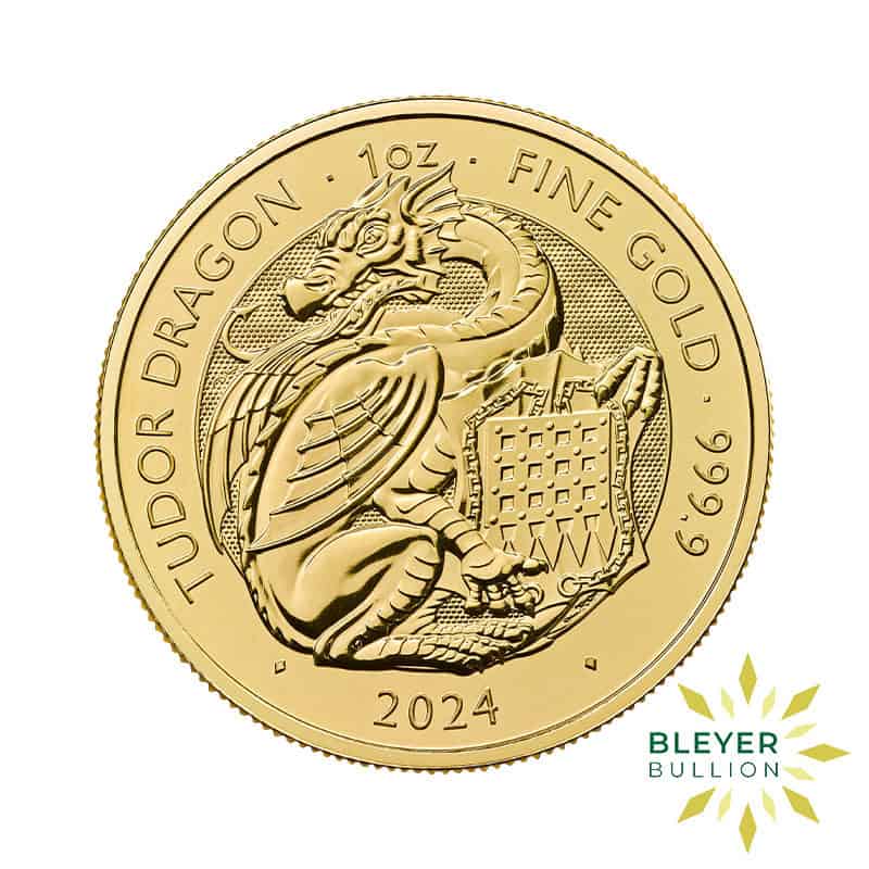 1oz Gold Tudor Beasts Dragon Coin, 2024