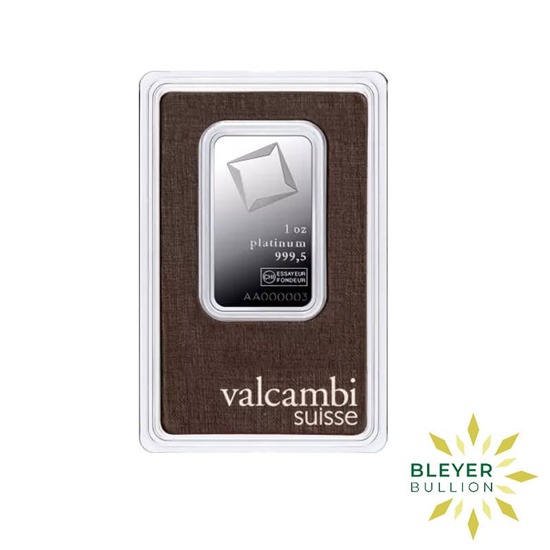 1oz Platinum Valcambi Minted Bar (Margin Scheme)