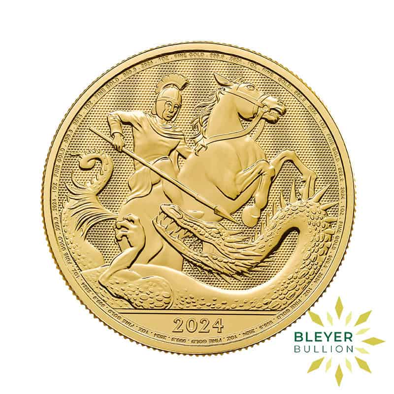 1oz Gold George and the Dragon Coin, 2024