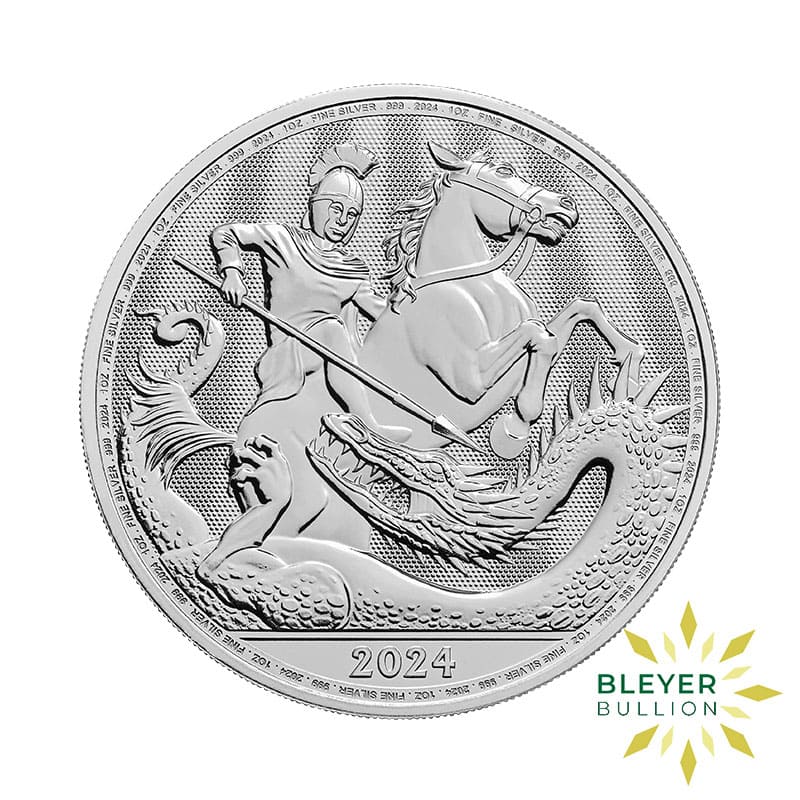 1oz Silver George and the Dragon Coin, 2024