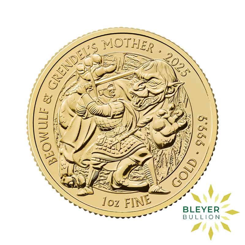 1oz Gold Beowulf & Grendel's Mother Coin, 2025
