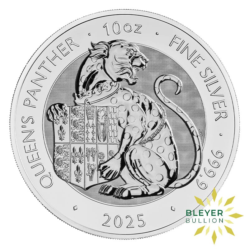 10oz Silver Tudor Beasts Queen's Panther Coin, 2025