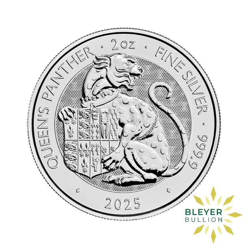 2oz Silver Tudor Beasts Queen's Panther Coin, 2025