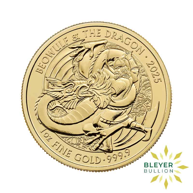 1oz Gold Beowulf & The Dragon Coin, 2025