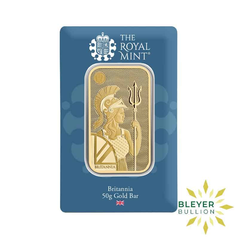 50g Gold The Royal Mint Britannia Bar