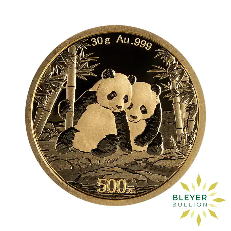30g Gold Chinese Panda Coin, 2020