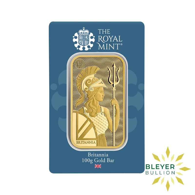 100g Gold The Royal Mint Britannia Bar