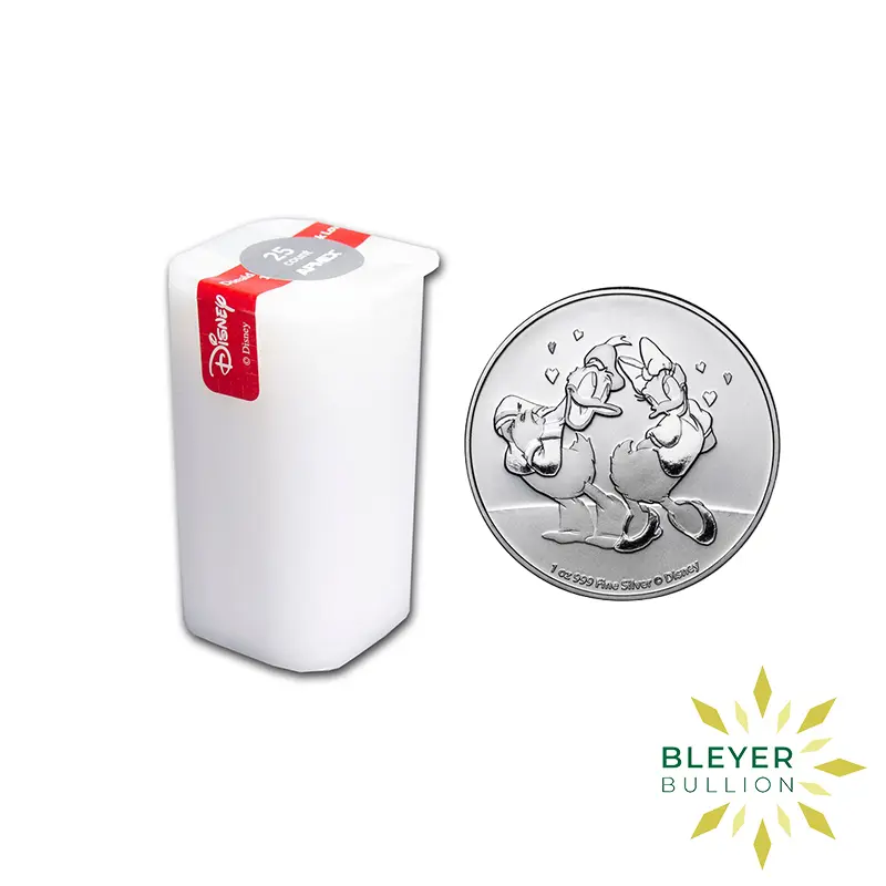 1oz Silver NIUE Disney Donald & Daisy Duck Coin, 2021