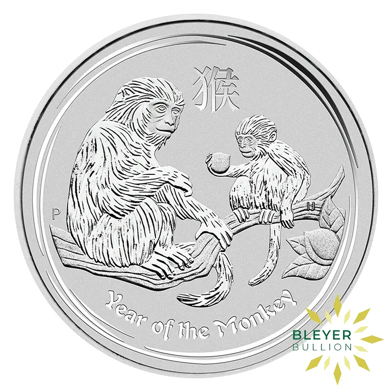 1kg Silver Australian Lunar Monkey Coin, 2016 (Margin Scheme)